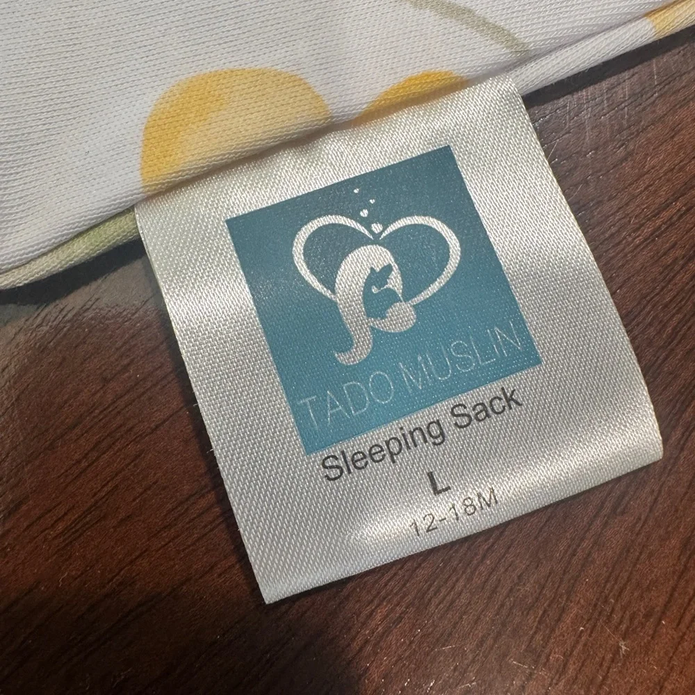 NWT Tado Muslin Baby Sleep Sack 18-24 Months (Lg) Wearable Blanket Lucky Clover